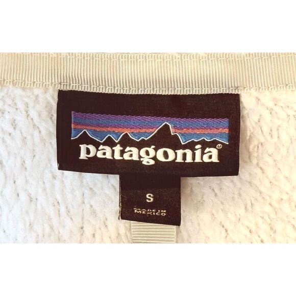 Patagonia Re-Tool Snap-T Off White Fleece Pullover Women's Small - Picture 7 of 12